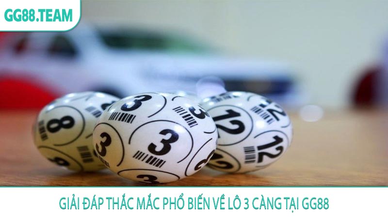 Giải đáp thắc mắc phổ biến về lô 3 càng tại GG88